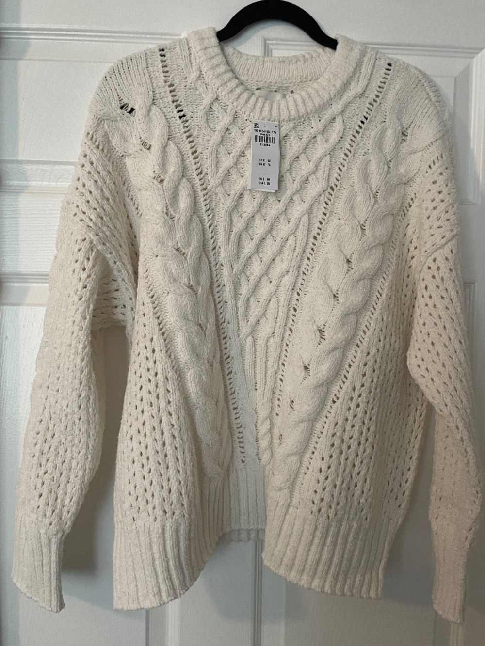 Abercrombie & Fitch Textural Stitch Cable Crew Sweater